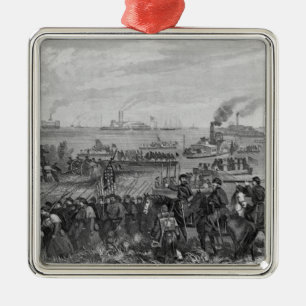 Adorno Metálico Aterrizaje de tropas en la isla de Roanoke