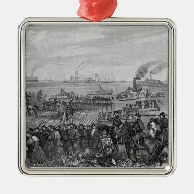 Adorno Metálico Aterrizaje de tropas en la isla de Roanoke (Frente)