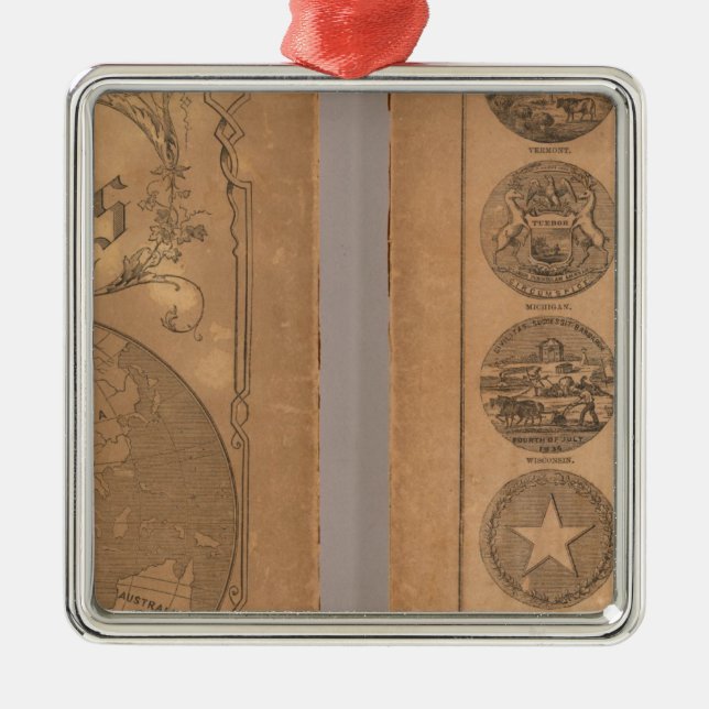 Adorno Metálico Atlas del compañero de Cornell (Frente)