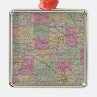 Adorno Metálico Atlas topográfico oficial del estado de Kansas
