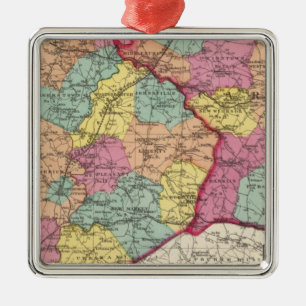 Adorno Metálico Atlas topográficos de los condados de Maryland 5