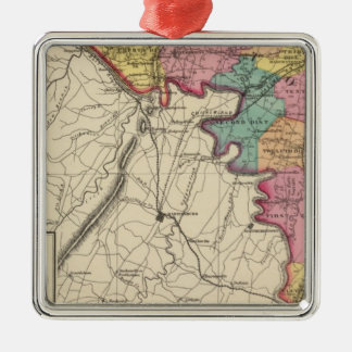 Adorno Metálico Atlas topográficos del condado de Maryland