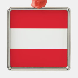 Adorno Metálico Austrian Flag (Austria) Ceramic Ornament