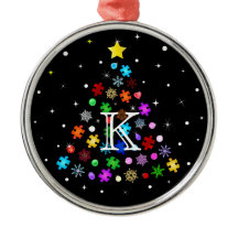 Autismo Árbol de Navidad de Snowflake
