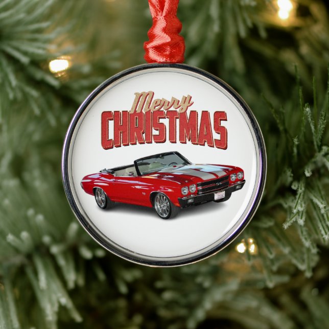 Adorno Metálico Auto muscular clásico (Árbol)