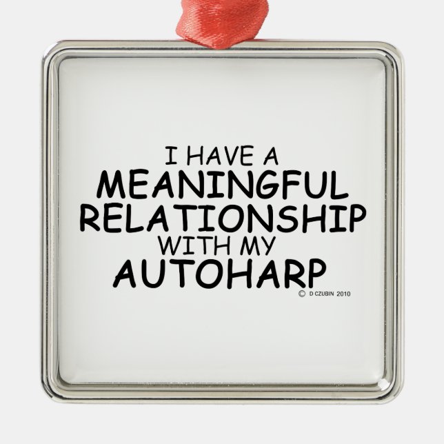 Adorno Metálico Autoharp de relación significativa (Frente)