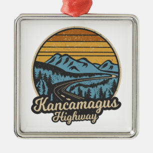 Adorno Metálico Autopista Kancamagus New Hampshire Retro