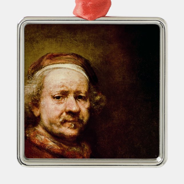 Adorno Metálico Autorretrato adentro a la edad de 63, 1669 (Frente)