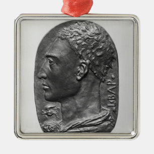 Adorno Metálico Autorretrato del medallón