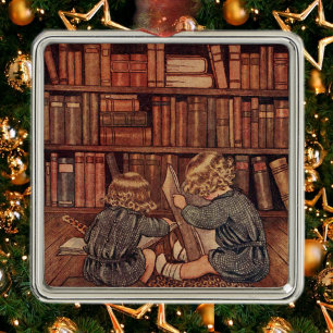 Adorno Metálico Aventuras en la biblioteca