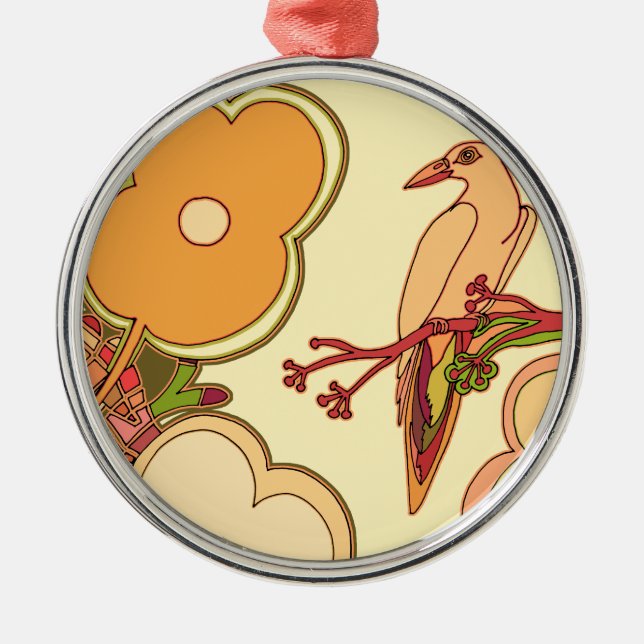 Adorno Metálico Aves caprichosas (Frente)