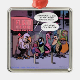 Adorno Metálico Aves Graciosas De Una Pluma