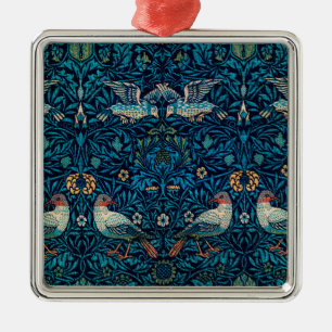 Adorno Metálico Aves (Patrón Floral Vintage) (de William Morris)