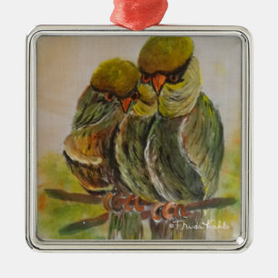 Adorno Metálico Aves pintadas de Frida Kahlo