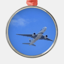 Adorno Metálico Avión comercial