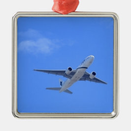 Adorno Metálico Avión comercial