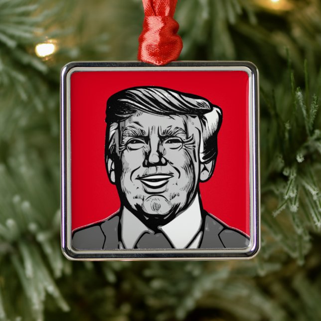 Adorno Metálico awesoma, donald, trump, donald trump, presidente,  (Árbol)