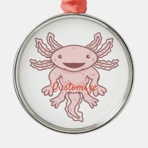 Adorno Metálico Axiolotl rosado lindo Thunder_Cove