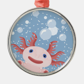 Adorno Metálico Axolotl y el diseño intrépido del vector de las