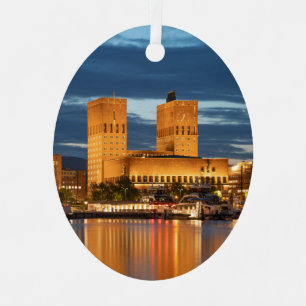 Adorno Metálico Ayuntamiento de Oslo Noruega