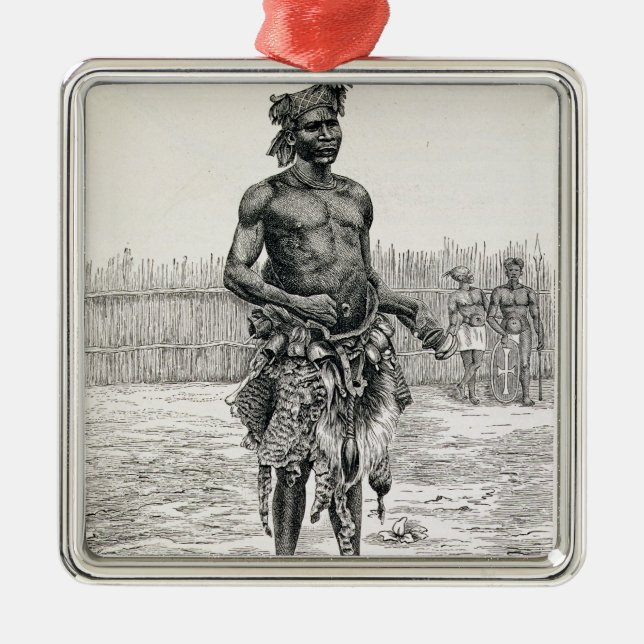 Adorno Metálico Azandeh Binsa o médico de bruja (Frente)