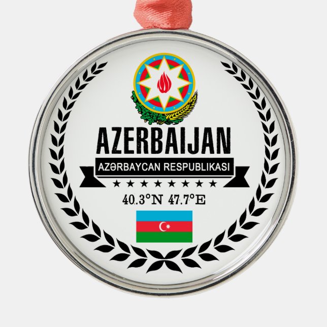 Adorno Metálico Azerbaiyán (Frente)