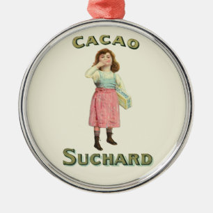 Adorno Metálico Azúcar Chica de chocolate con chocolate victoriano