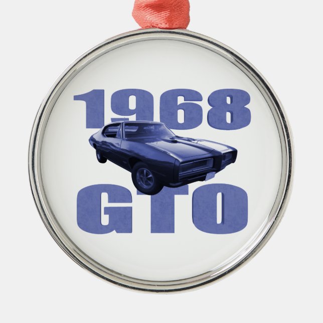 Adorno Metálico Azul 1968 de Pontiac GTO (Frente)