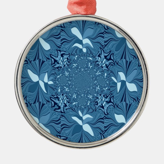 Adorno Metálico Azul irlandés. (Frente)