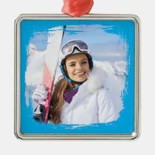 Adorno Metálico Azure Modern Grunge Border Photo