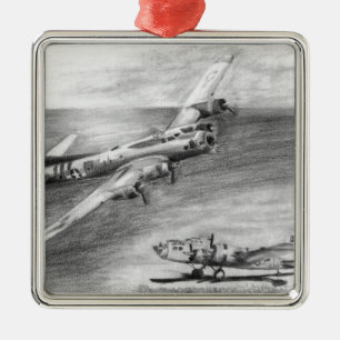 Adorno Metálico (B-17) Fortaleza Voladora