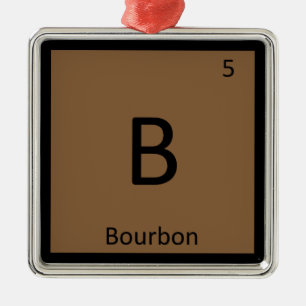 Adorno Metálico B - Tabla Periódica de la Química del Alcohol Bour
