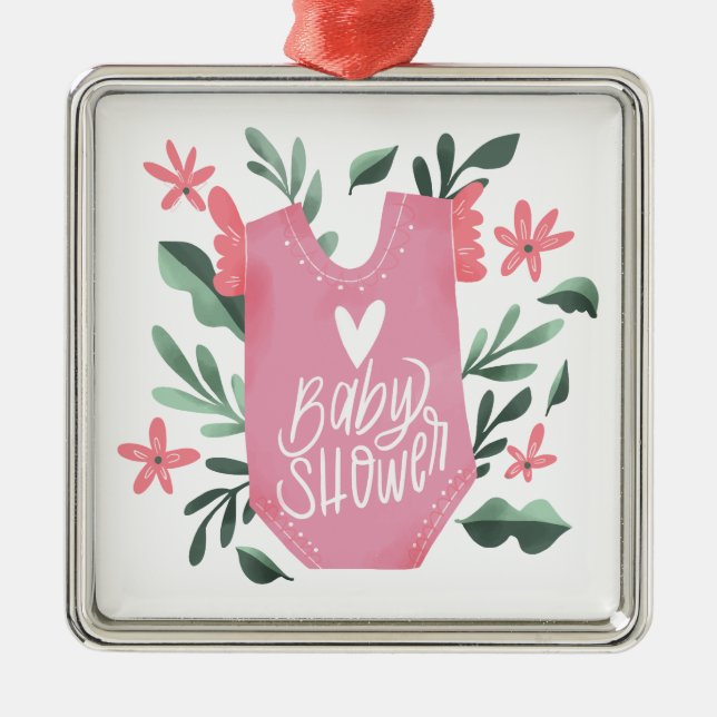 Adorno Metálico Baby Shower (Frente)