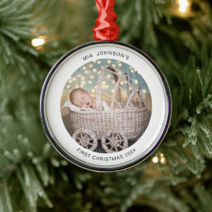 Adorno Metálico Babys First Christmas Ornament
