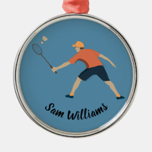 Adorno Metálico Badminton