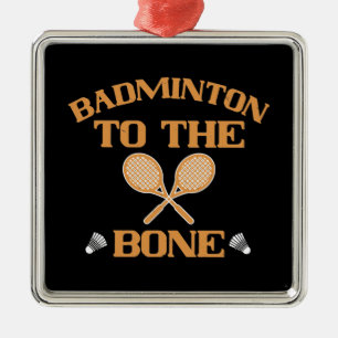 Adorno Metálico Badminton - Badminton al hueso