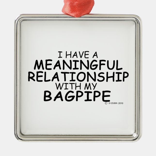 Adorno Metálico Bagpipa de relación significativa (Frente)