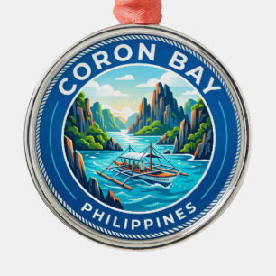 Adorno Metálico Bahía de Coron Filipinas