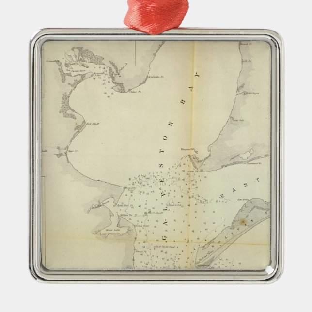 Adorno Metálico Bahía de Galveston, Tejas (Frente)