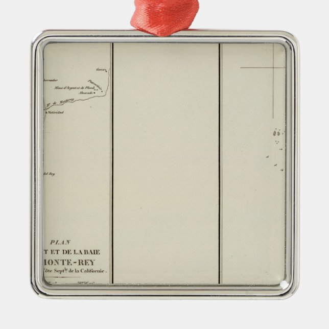 Adorno Metálico Bahía de Monterey, California (Frente)