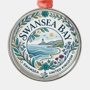 Adorno Metálico Bahía de Swansea Reino Unido
