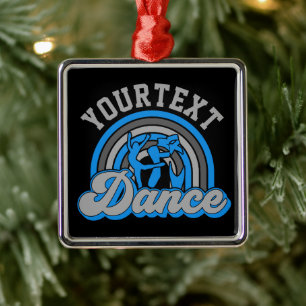 Adorno Metálico Bailarín de ballet AGREGAR TEXTO Grabador de baile