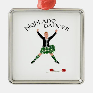 Adorno Metálico Bailarina de espadas escocesa - Ghillie Callum