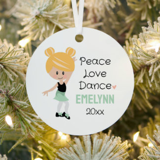 Adorno Metálico Bailarina de grifo rubia