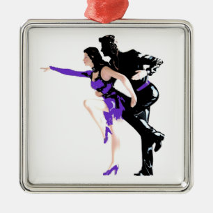 Adorno Metálico Bailarines