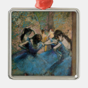 Adorno Metálico Bailarines de Edgar Degas el en el azul, 1890
