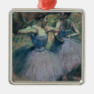 Adorno Metálico Bailarines de Edgar Degas el   en violeta
