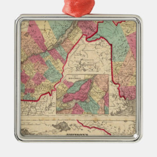 Adorno Metálico Bajo Canadá y Nueva Brunswick Alto Canadá