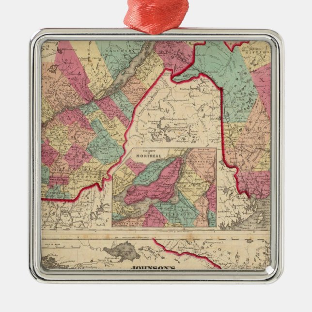 Adorno Metálico Bajo Canadá y Nueva Brunswick Alto Canadá (Frente)