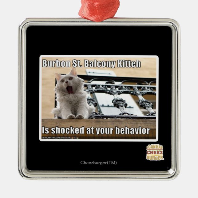 Adorno Metálico Balcón Kitteh del St. de Burbon (Frente)